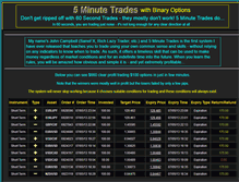 Tablet Screenshot of 5minutetrades.com